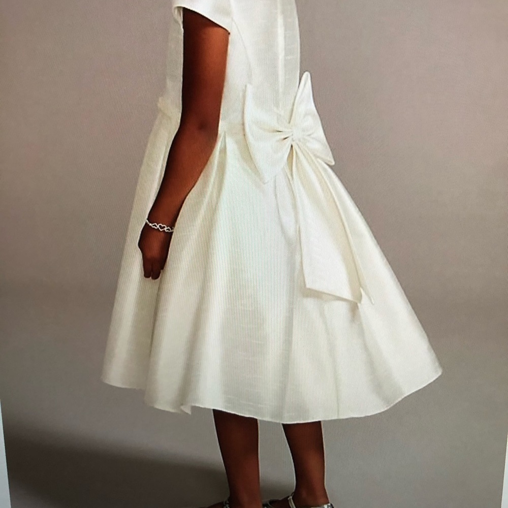 David’s bridal white dress for girls
